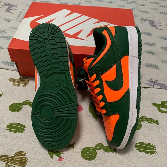 Nike Dunk Low Miami Hurricane skate sneakers - Picture 5 of 7